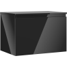 Mexen Orio Badezimmerschrank unter Waschbecken 70 cm mit Arbeitsplatte, 1 Schublade, Schwarz Glanz - 91A10-07047-1-BFC70