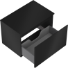 Mexen Orio Badezimmerunterschrank 70 cm mit Arbeitsplatte, 1 Schublade, schwarz matt - 91A10-07047-1-BFC71