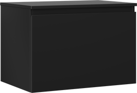 Mexen Orio armário de casa de banho para lavatório 70 cm com tampo, 1 gaveta, preto mate - 91A10-07047-1-BFC71