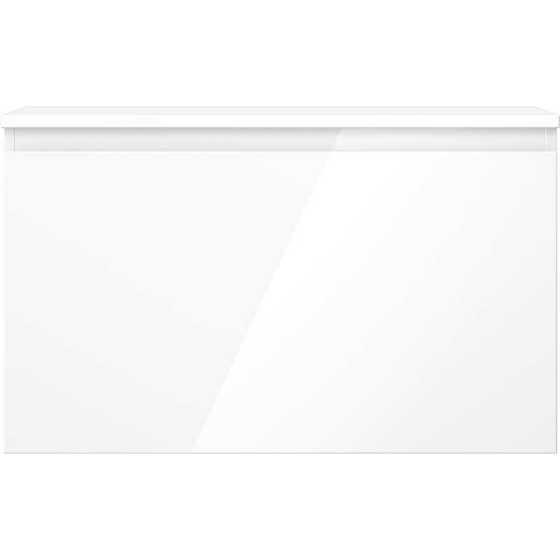 Mexen Orio mobile bagno sottolavabo 80 cm con piano, 1 cassetto, bianco lucido - 91A10-08047-1-BFC00