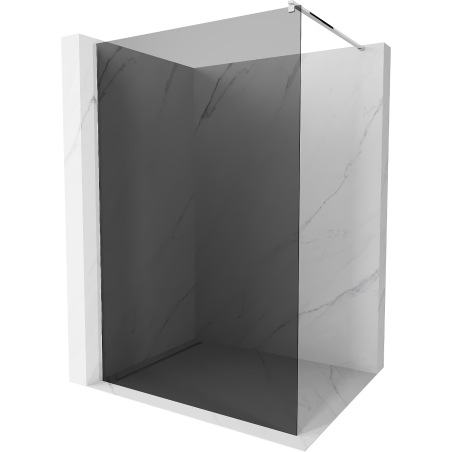 Mexen Kioto Duschwand Walk-in 70 x 200 cm, graphit 8 mm, Chrom - 800-070-101-01-40