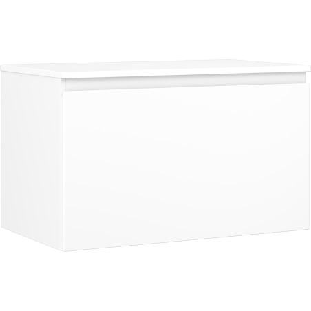 Mexen Orio Badezimmerschrank unter dem Waschbecken 80 cm mit Arbeitsplatte, 1 Schublade, weiß matt - 91A10-08047-1-BFC01