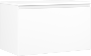 Mexen Orio mueble de baño bajo lavabo 80 cm con encimera, 1 cajón, blanco mate - 91A10-08047-1-BFC01