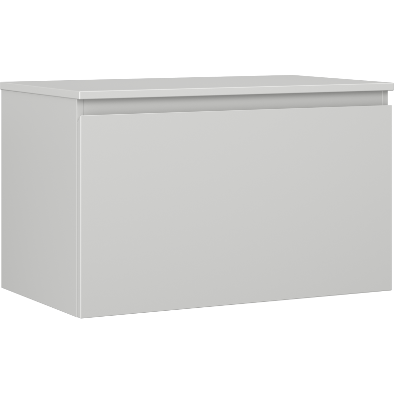 Mexen Orio badkamerkast onder wastafel 80 cm met blad, 1 lade, grijs mat - 91A10-08047-1-BFC62