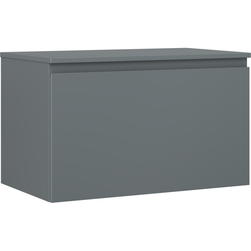 Mexen Orio badrumsskåp undermonteringsskåp 80 cm med bänkskiva, 1 låda, grafit matt - 91A10-08047-1-BFC66