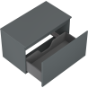 Mexen Orio Badezimmerunterschrank 80 cm mit Arbeitsplatte, 1 Schublade, Graphit matt - 91A10-08047-1-BFC66