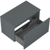 Mexen Orio meuble de salle de bains sous-lavabo 80 cm avec plateau, 1 tiroir, graphite mat - 91A10-08047-1-BFC66