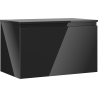 Mexen Orio Badezimmerunterschrank 80 cm mit Arbeitsplatte, 1 Schublade, schwarz glänzend - 91A10-08047-1-BFC70