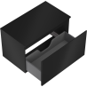 Mexen Orio meuble de salle de bain sous lavabo 80 cm avec plateau, 1 tiroir, noir mat - 91A10-08047-1-BFC71