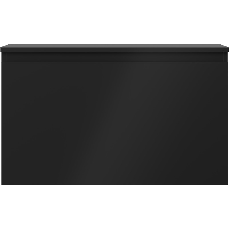 Mexen Orio vannitoa valamu alus 80 cm lauaplaadiga, 1 sahtel, must matt - 91A10-08047-1-BFC71