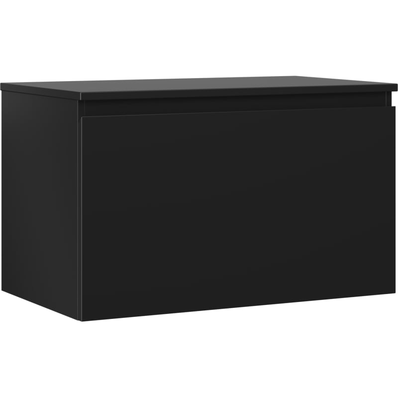 Mexen Orio vannitoa valamu alus 80 cm lauaplaadiga, 1 sahtel, must matt - 91A10-08047-1-BFC71