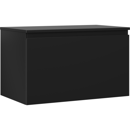 Mexen Orio bathroom cabinet under-sink 80 cm with countertop, 1 drawer, black matte - 91A10-08047-1-BFC71