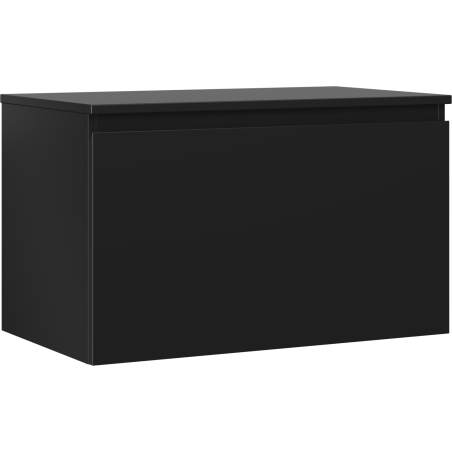 Mexen Orio vannitoa valamu alus 80 cm lauaplaadiga, 1 sahtel, must matt - 91A10-08047-1-BFC71