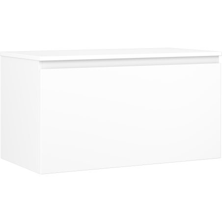 Mexen Orio szafka łazienkowa podumywalkowa 90 cm z blatem, 1 szuflada, biała mat - 91A10-09047-1-BFC01