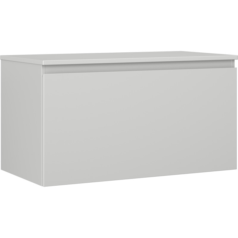 Mexen Orio szafka łazienkowa podumywalkowa 90 cm z blatem, 1 szuflada, szara mat - 91A10-09047-1-BFC62