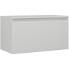 Mexen Orio Badezimmerunterschrank 90 cm mit Arbeitsplatte, 1 Schublade, grauer Matt - 91A10-09047-1-BFC62