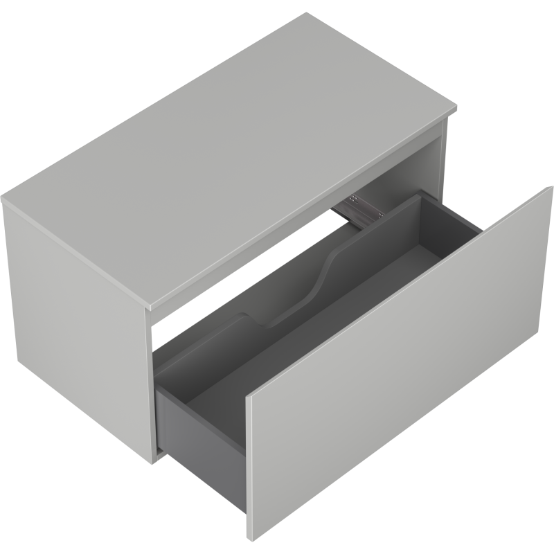 Mexen Orio armario de baño para lavabo de 90 cm con encimera, 1 cajón, gris mate - 91A10-09047-1-BFC62