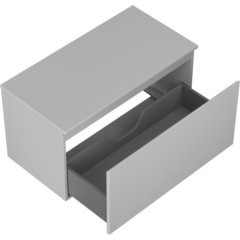 Mexen Orio szafka łazienkowa podumywalkowa 90 cm z blatem, 1 szuflada, szara mat - 91A10-09047-1-BFC62
