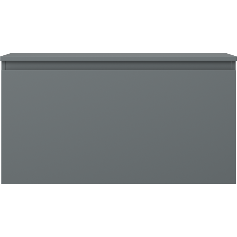 Mexen Orio Badezimmerunterschrank 90 cm mit Arbeitsplatte, 1 Schublade, Graphit Matt - 91A10-09047-1-BFC66