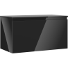Mexen Orio szafka łazienkowa podumywalkowa 90 cm z blatem, 1 szuflada, czarna połysk - 91A10-09047-1-BFC70