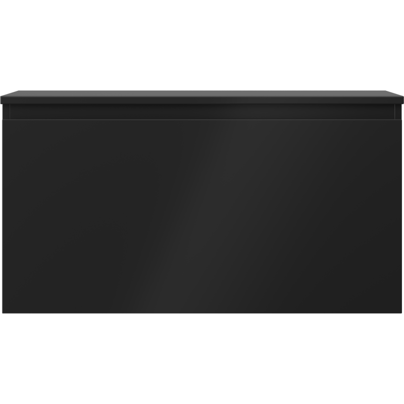 Mexen Orio bathroom cabinet under the sink 90 cm with countertop, 1 drawer, black matte - 91A10-09047-1-BFC71