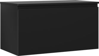 Mexen Orio badkamerkastje onder de wastafel 90 cm met blad, 1 lade, zwart mat - 91A10-09047-1-BFC71