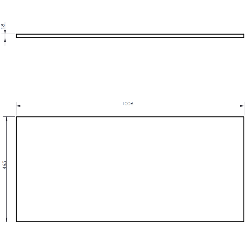 Mexen Orio 100 cm Bathroom Cabinet with Countertop, 1 Drawer, Grey Matte - 91A10-10047-1-BFC62