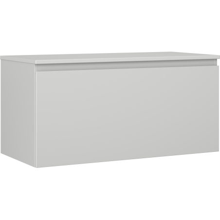 Mexen Orio 100 cm Bathroom Cabinet with Countertop, 1 Drawer, Grey Matte - 91A10-10047-1-BFC62