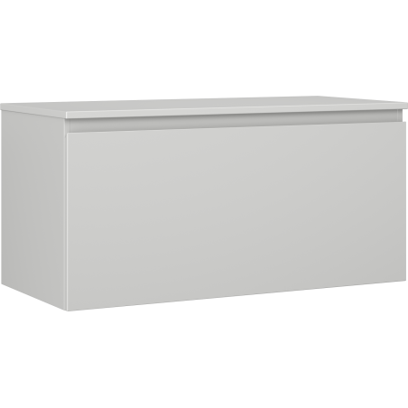 Mexen Orio Badezimmerschrank 100 cm mit Arbeitsplatte, 1 Schublade, grau matt - 91A10-10047-1-BFC62