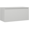 Mexen Orio 100 cm Bathroom Cabinet with Countertop, 1 Drawer, Grey Matte - 91A10-10047-1-BFC62