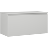 Mexen Orio Badezimmerschrank 100 cm mit Arbeitsplatte, 1 Schublade, grau matt - 91A10-10047-1-BFC62