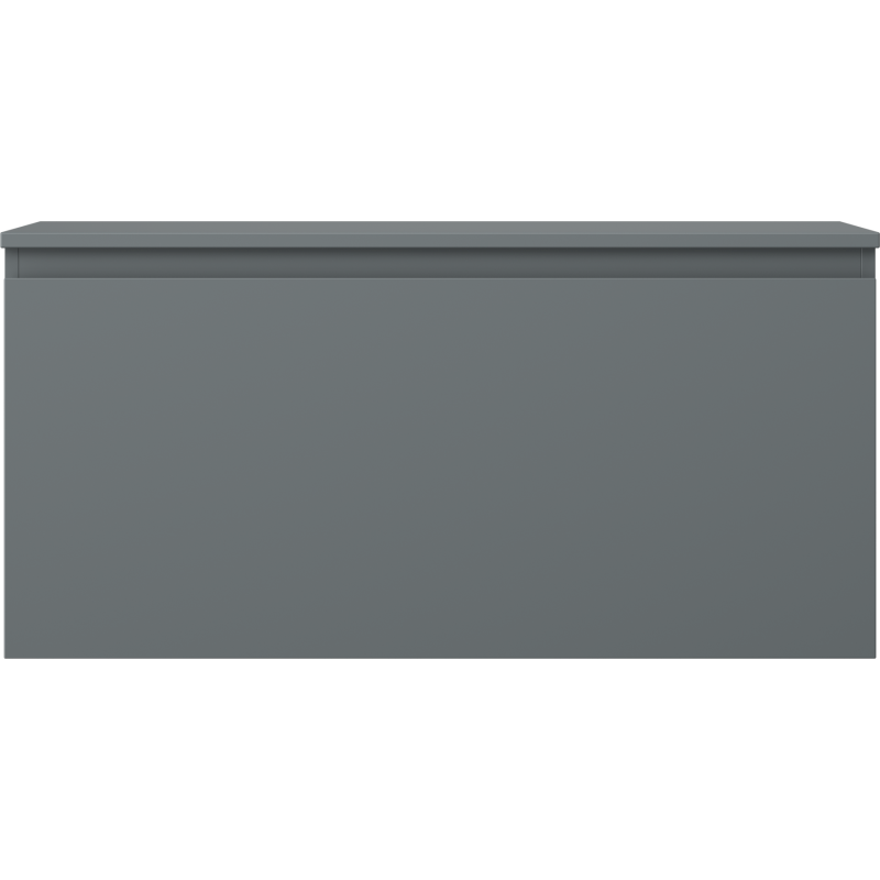 Mexen Orio 100 cm under-sink bathroom cabinet with countertop, 1 drawer, matte graphite - 91A10-10047-1-BFC66