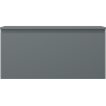 Mexen Orio Badezimmerunterschrank 100 cm mit Arbeitsplatte, 1 Schublade, Graphit matt - 91A10-10047-1-BFC66