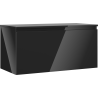 Mexen Orio Badezimmerschrank 100 cm mit Arbeitsplatte, 1 Schublade, schwarz glänzend - 91A10-10047-1-BFC70