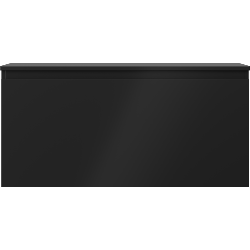 Mexen Orio badrumsskåp under tvättställ 100 cm med bänkskiva, 1 låda, svart matt - 91A10-10047-1-BFC71