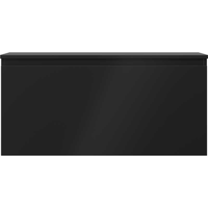 Mexen Orio mueble de baño bajo lavabo 100 cm con encimera, 1 cajón, negro mate - 91A10-10047-1-BFC71