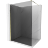 Mexen Kioto Duschwand Walk-in 100 x 200 cm, grafit 8 mm, gold - 800-100-101-50-40