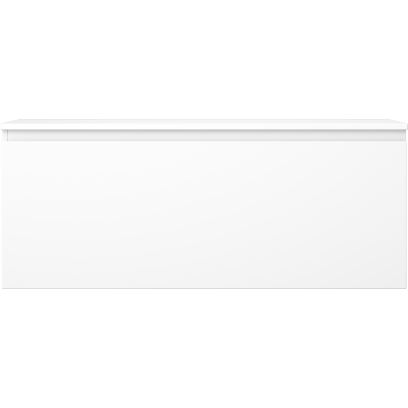 Mexen Orio mobiletto da bagno sospeso 120 cm con piano, 1 cassetto, bianco opaco - 91A10-12047-1-BFC01