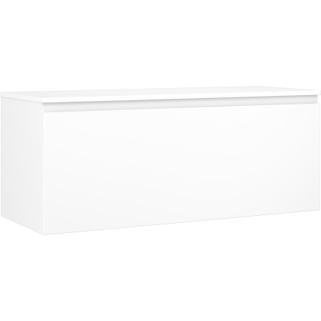 Mexen Orio bathroom cabinet 120 cm with countertop, 1 drawer, white matt - 91A10-12047-1-BFC01