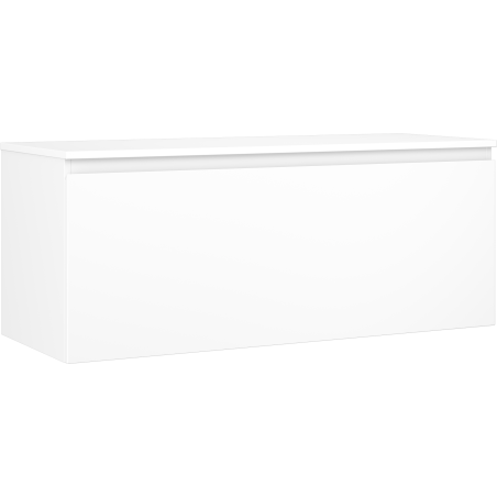 Mexen Orio mobiletto da bagno sospeso 120 cm con piano, 1 cassetto, bianco opaco - 91A10-12047-1-BFC01
