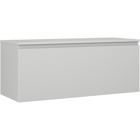 Mexen Orio Badezimmerschrank für Aufsatzwaschbecken 120 cm mit Platte, 1 Schublade, graumatt - 91A10-12047-1-BFC62