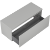 Mexen Orio Badezimmerschrank für Aufsatzwaschbecken 120 cm mit Platte, 1 Schublade, graumatt - 91A10-12047-1-BFC62