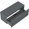 Mexen Orio Badezimmerschrank 120 cm mit Platte, 1 Schublade, Graphit matt - 91A10-12047-1-BFC66