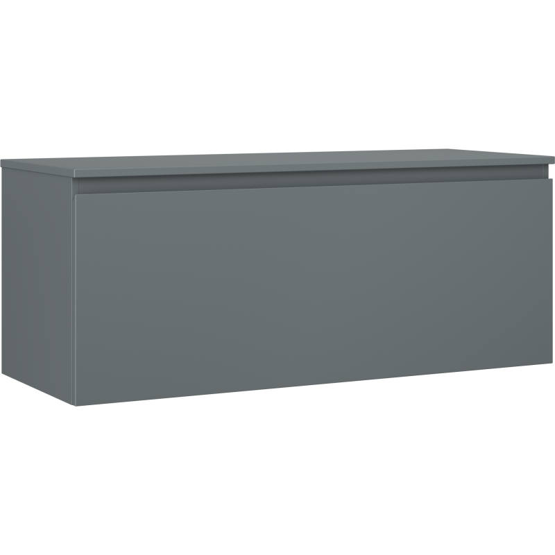 Mexen Orio Badezimmerschrank 120 cm mit Platte, 1 Schublade, Graphit matt - 91A10-12047-1-BFC66