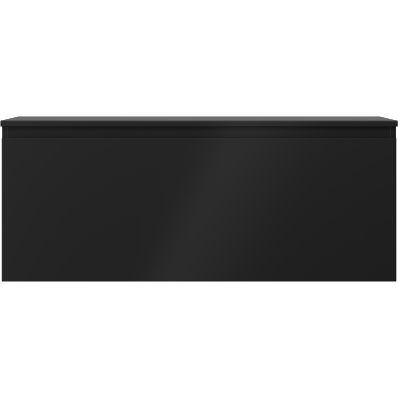 Mexen Orio 120 cm Under-Sink Bathroom Cabinet with Countertop, 1 Drawer, Matte Black - 91A10-12047-1-BFC71