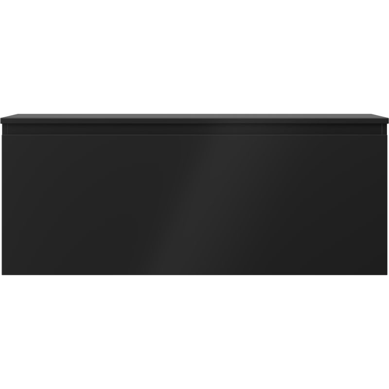 Mexen Orio armário de casa de banho de 120 cm com tampo, 1 gaveta, preto mate - 91A10-12047-1-BFC71