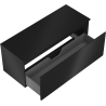 Mexen Orio 120 cm Bathroom Cabinet with Countertop, 1 Drawer, Matte Black - 91A10-12047-1-BFC71