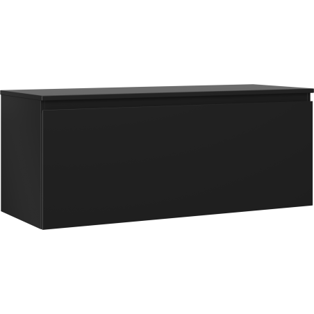 Mexen Orio mobile da bagno sotto lavabo 120 cm con piano, 1 cassetto, nero opaco - 91A10-12047-1-BFC71