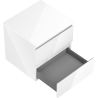 Mexen Orio bathroom cabinet under-sink 50 cm with countertop, 2 drawers, white gloss - 91A10-05047-2-BFFC00