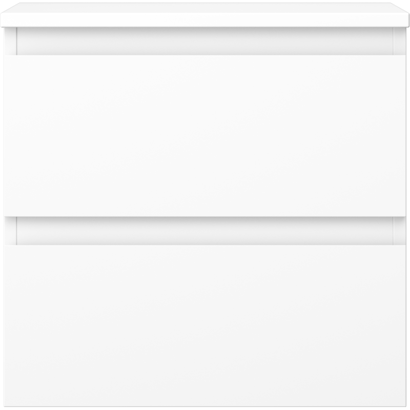 Mexen Orio bathroom cabinet 50 cm with countertop, 2 drawers, white matte - 91A10-05047-2-BFFC01